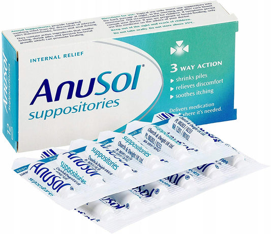 Czopki Na Hemoroidy Anusol Suppositories 12 szt.