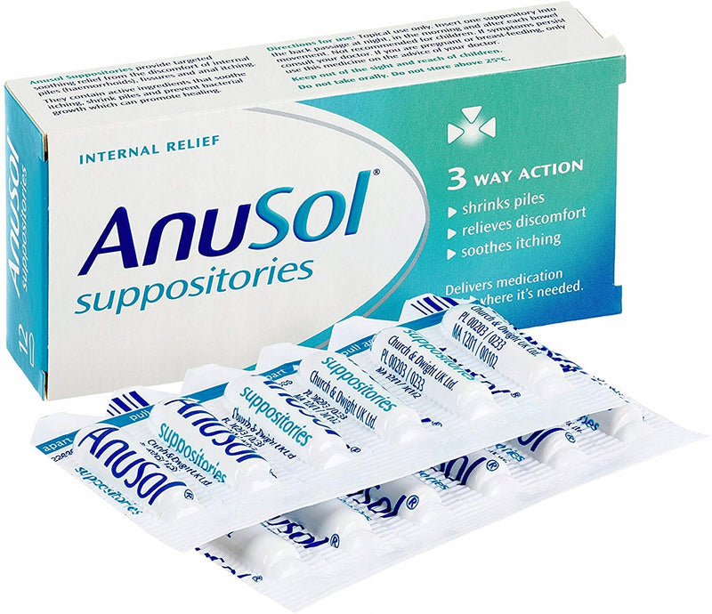 Czopki Na Hemoroidy Anusol Suppositories 12 szt.