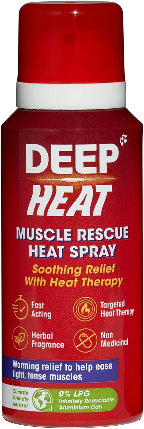 Spray Rozgrzewający Przynosi Ulgę W Bólu Terapia Ciepłem DEEP HEAT 72.5 ml