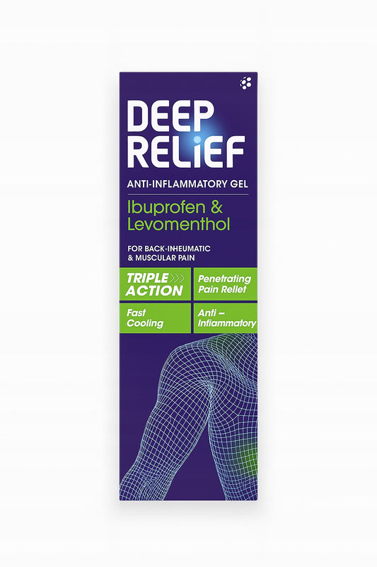 Żel Przeciwbólowy I Przeciwzapalny Z Ibuprofenem Deep Relief 30g