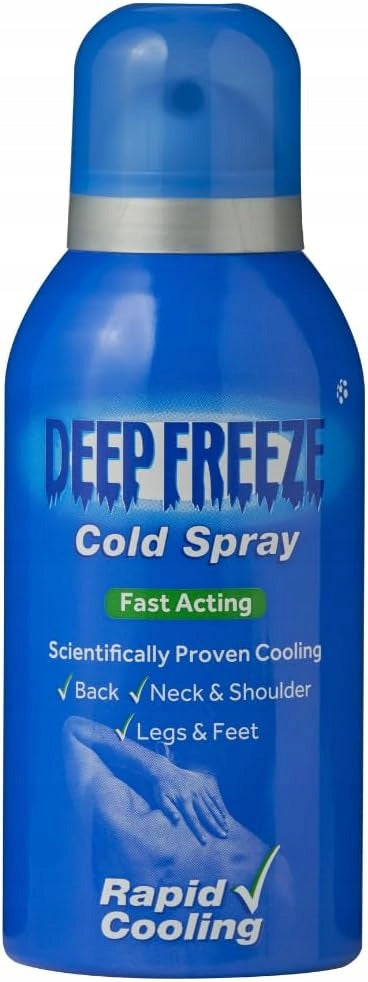 Spray Chłodzący Przynosi Szybką Ulgę Na Ból Aerozol Deep Freeze 150 ml