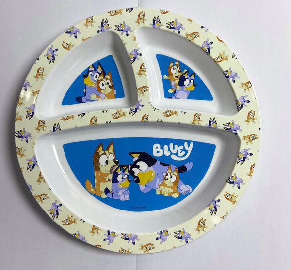 Bluey Talerz Dzielony Talerzyk Dla Dzieci Z Bezpiecznego Plastiku