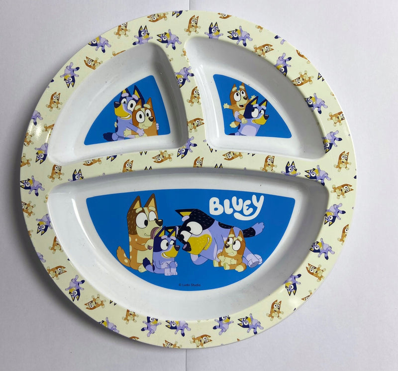 Bluey Talerz Dzielony Talerzyk Dla Dzieci Z Bezpiecznego Plastiku