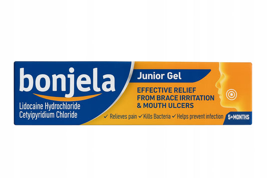Żel Na Afty Podrażnienia Od 5. Miesiąca Życia Banan Bonjela Junior Gel 15g