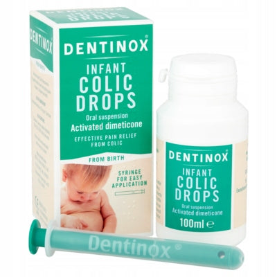 Krople Na Kolkę Niemowlęcą Od 1. Dnia Życia Wzdęcia Bóle DENTINOX 100 ml