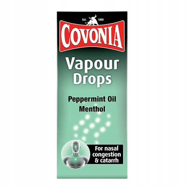 Krople Do Inhalacji Olejki Eteryczne Z Mentolem Covonia Vapour Drops 15ml