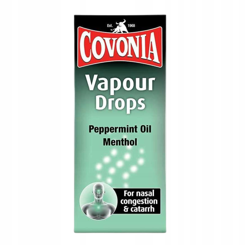 Krople Do Inhalacji Olejki Eteryczne Z Mentolem Covonia Vapour Drops 15ml