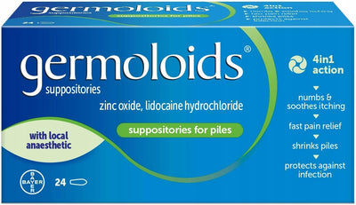 Czopki Na Hemoroidy Germoloids BAYER 24 szt
