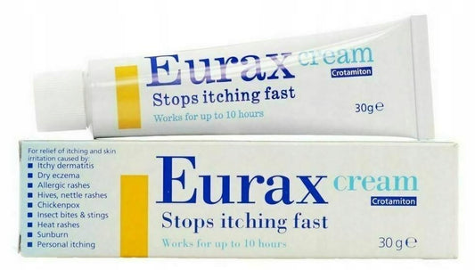 Krem Na Świąd Świerzb Wysypke Alergiczną Łuszczyce Oparzenia EURAX 30g
