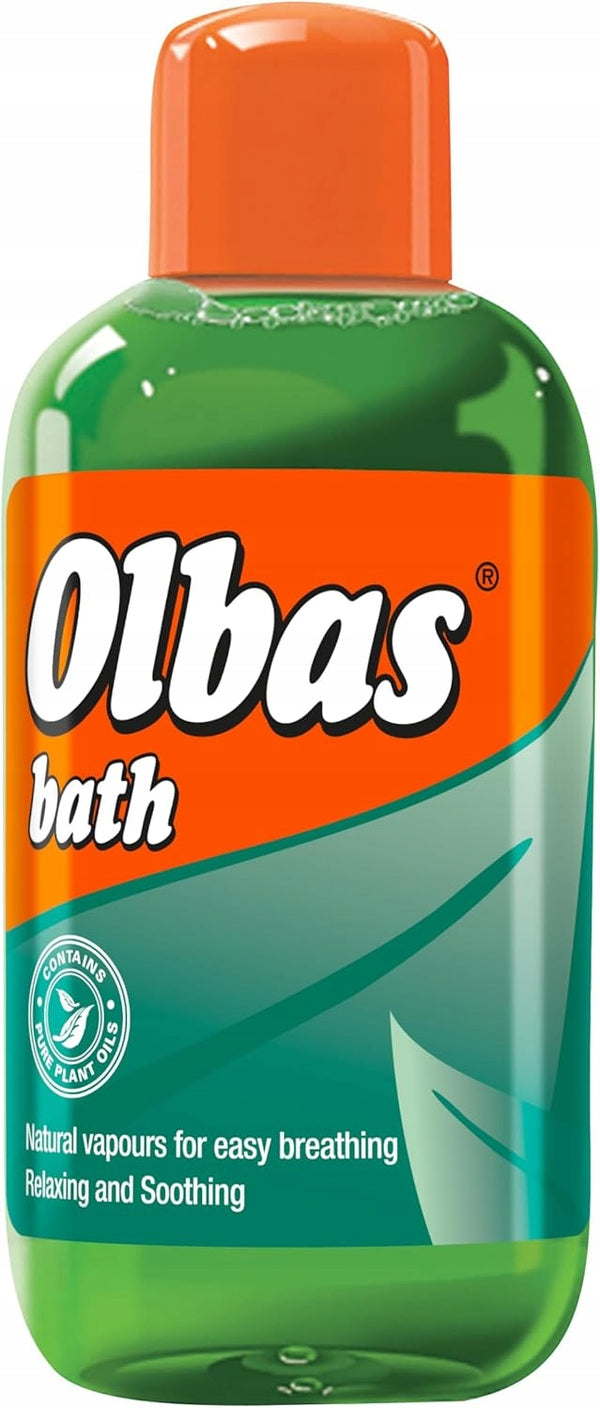 Olejek Do Kąpieli Eteryczny Łagodzi Przeziębienie Katar Olbas Relaks 400ml