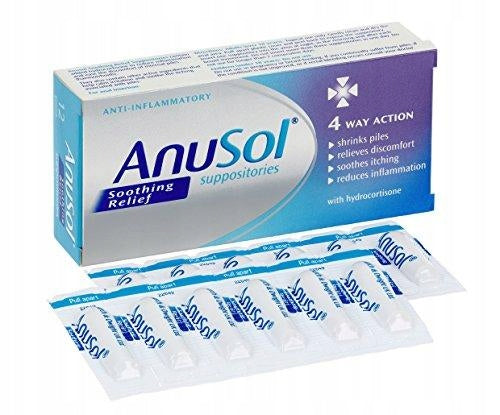 Czopki Na Hemoroidy Anusol Plus HC Suppositories 12 szt.